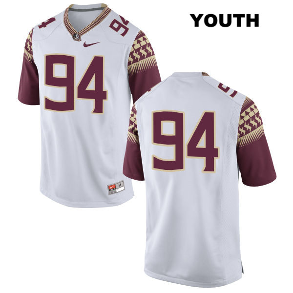 Youth NCAA Nike Florida State Seminoles #94 Walvenski Aime College No Name White Stitched Authentic Football Jersey CJL7269GO